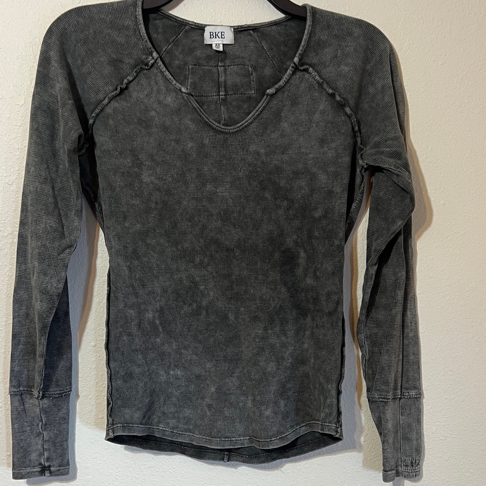 BKE Charcoal Long Sleeve Tee